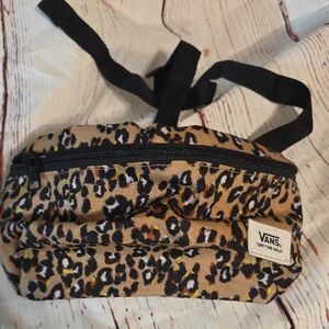 Vans Tan and Black Leopard Print Waist Bag